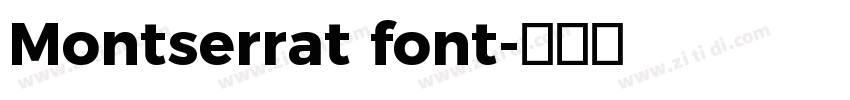 Montserrat font字体转换